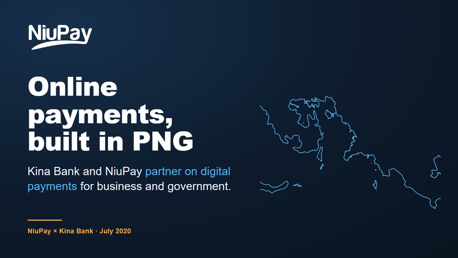 NiuPay graphic: Online payments, built in PNG, July 2020