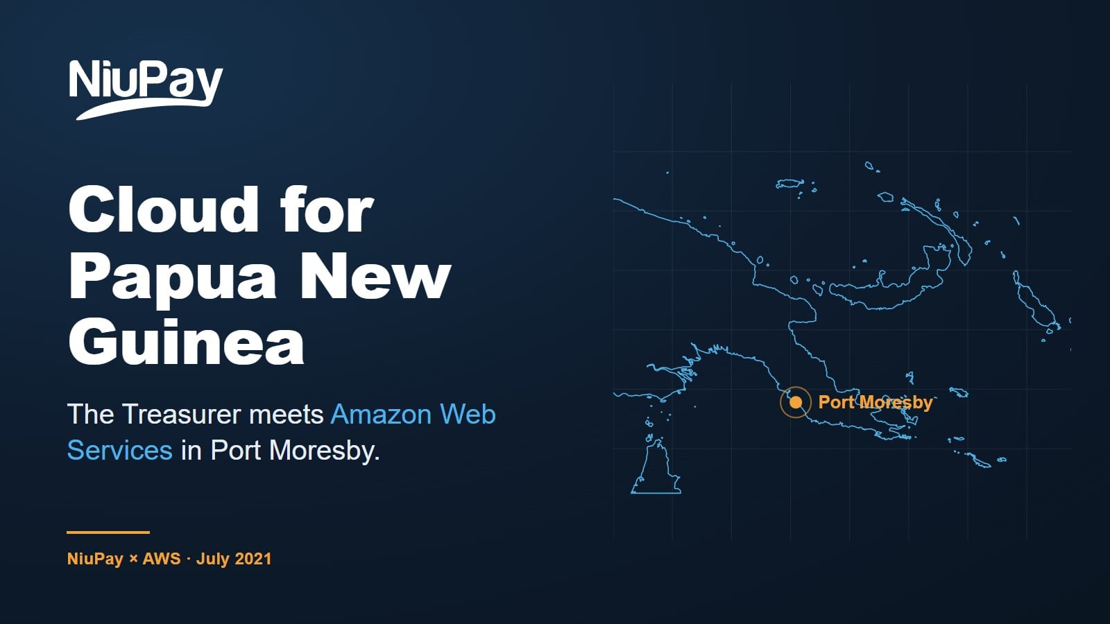 NiuPay graphic: Cloud for Papua New Guinea, July 2021